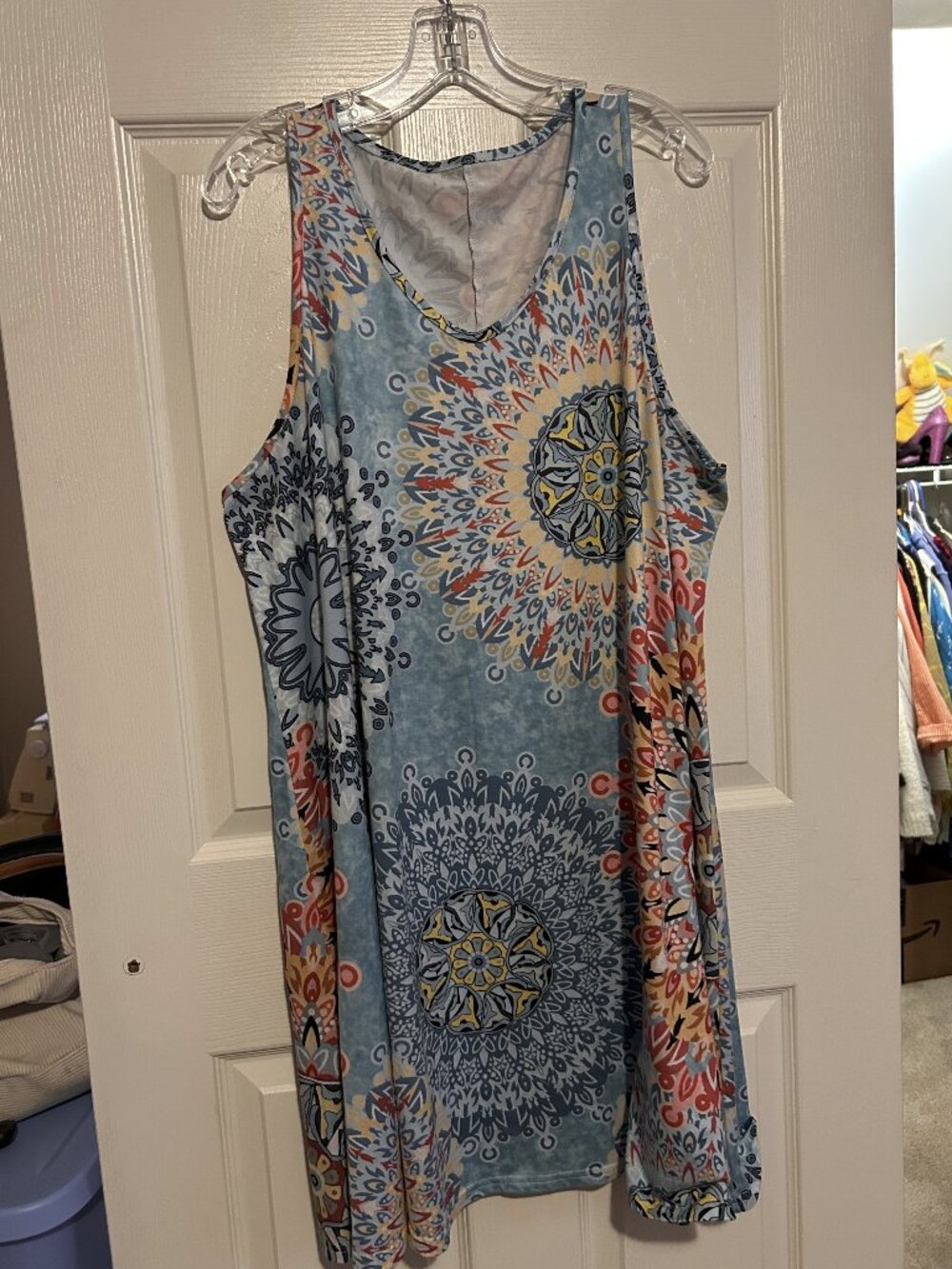 Multicolored Shein Sleeveless Dress sz 2X